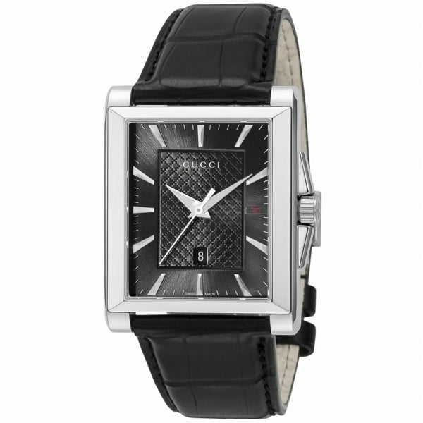グッチ GUCCI  レクタングル YA138406 腕時計 メンズ ブラック クオーツ アナログ 並行輸入品